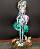 Monster High OOAK Bleu and Hoot owl repaint Custom Doll