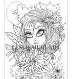 Coloring Book Collection One 20 Original Pages Whimsical Fairy Fantasy Line Art