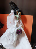 OOAK Bride Of Frankenstein Doll  Monster High repaint