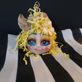 Custom Clay OOAK Art Doll Miss Moon Handmade