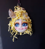 Custom Clay OOAK Art Doll Miss Moon Handmade