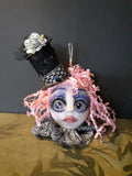 OOAK Pinky Blackheart Handmade Polymer Clay Custom Doll Art