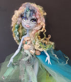 Sea Urchin  OOAK Monster High Repaint  Sea nymph mermaid doll