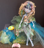 Sea Urchin  OOAK Monster High Repaint  Sea nymph mermaid doll