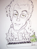 Billy Joel Rock and Roll Caricature