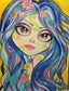 All That You Wish Fantasy Big Eye Art Print