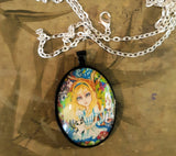 Alice and Friends Art Necklace