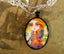 Big Eye Firebird Fantasy Art Pendant