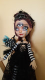 OOAK Crow Witch Doll Repaint