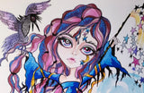 Horror Girl Sea Witch Fantasy Art Print