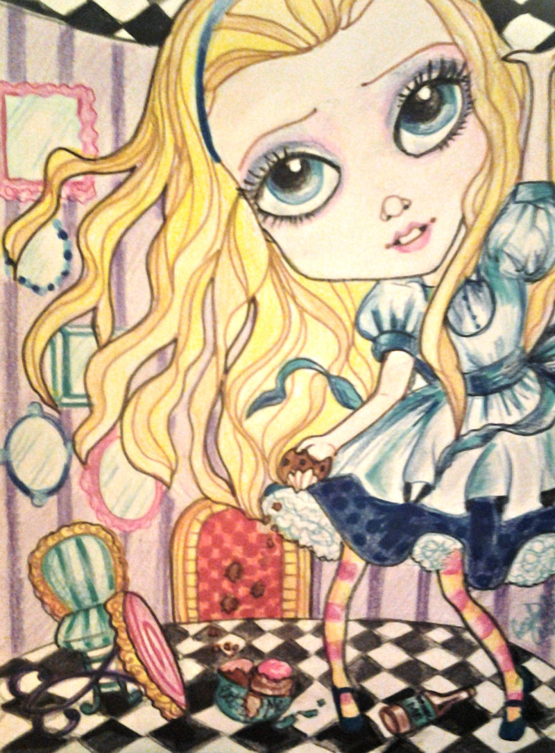 Alice Gets Big Art Print