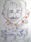 Jerry Garcia Rock and Roll Caricature