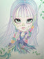 Elfish Girl On a Swing Fairy Art Print