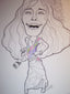 Janis Joplin Rock and Roll Caricature