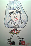 Katy Perry Rock and Roll Caricature