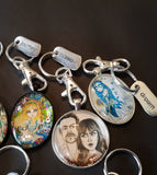 Original Art Keychains with Charms