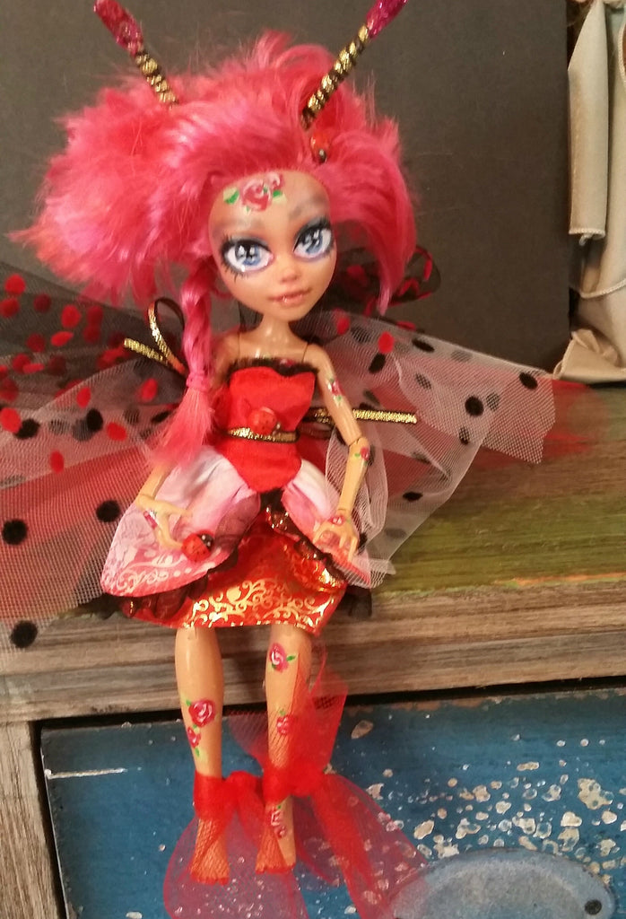 Luci Ladybug Monster High OOAK Doll