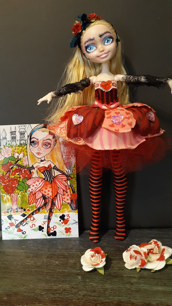 Alice and The Roses OOAK Doll