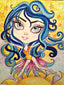 Walking On The Sun Big Eye Fantasy Art Print