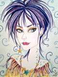 Desiree Fantasy Face Pop Art Print
