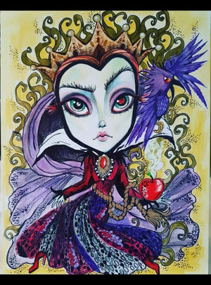 The Evil Queen Fairytale Snow White Art Print
