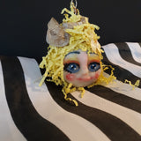 Custom Clay OOAK Art Doll Miss Moon Handmade