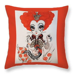 Red Queen,decorative pillow ,14 x 14 cotton pillow, fantasy art