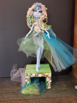 Sea Urchin  OOAK Monster High Repaint  Sea nymph mermaid doll
