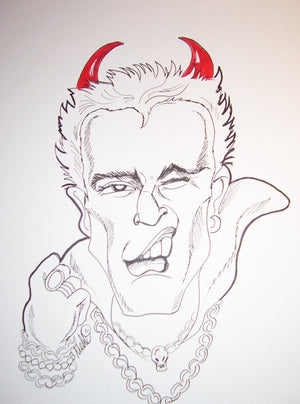 Billy Idol Rock And Roll Caricature