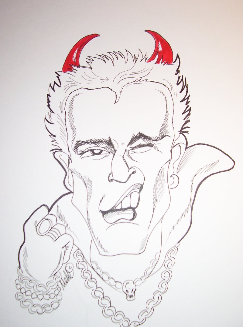 Billy Idol Rock And Roll Caricature