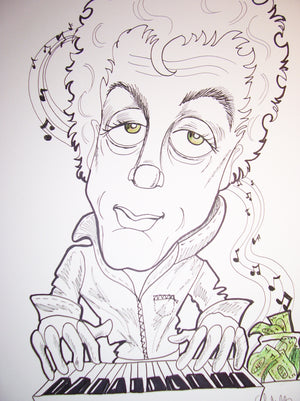 Billy Joel Rock and Roll Caricature