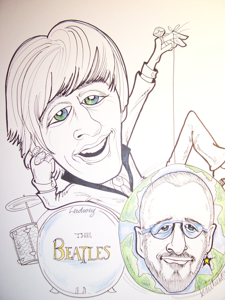 Ringo Starr  Rock & Roll Caricature