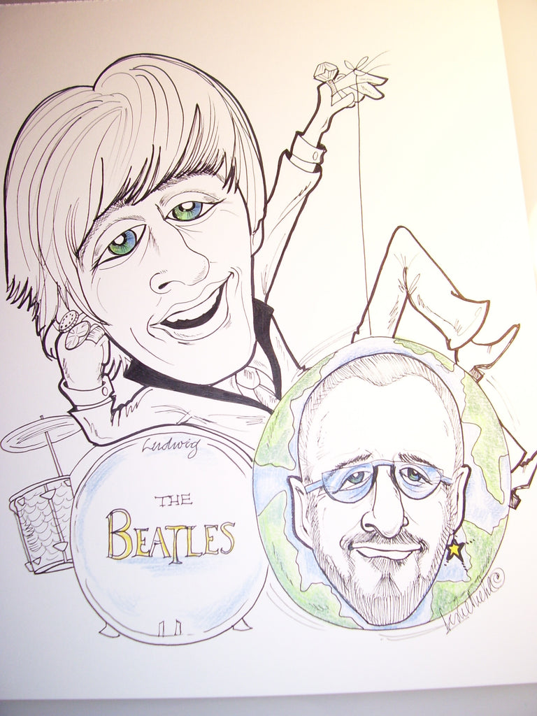 Ringo Starr  Rock & Roll Caricature
