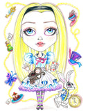 Mini Alice In Wonderland Collection #1 Fairytale Art