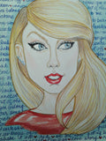 Taylor Swift Pop Portrait Music Art Rock Caricature