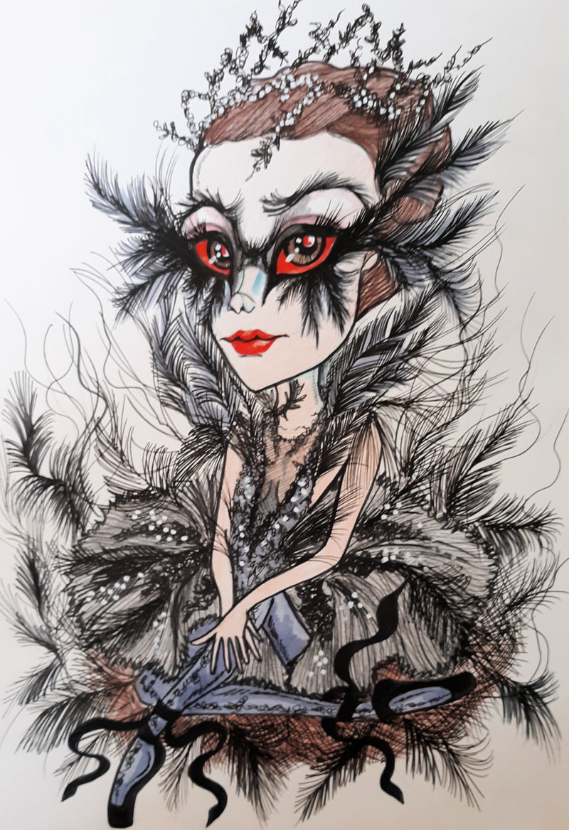 Pop Culture Black Swan Art