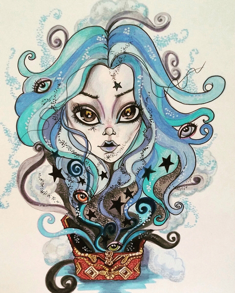 Bad Girl Pandora's Box Art Print