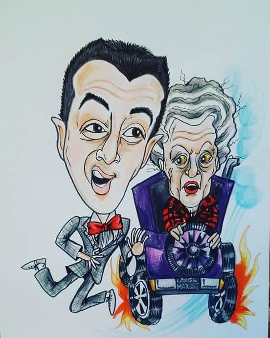 Pee Wee And Large Marge Pop Culture Art