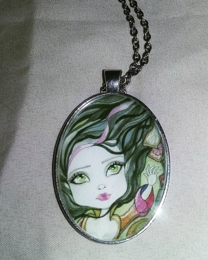 Tarot Card Witch Necklace