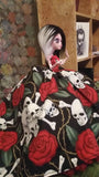 Absinthe Skull and Roses OOAK Doll 