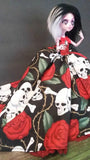 Absinthe Skull and Roses OOAK Doll 