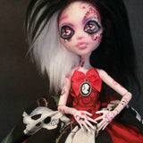 Absinthe Skull and Roses OOAK Doll 