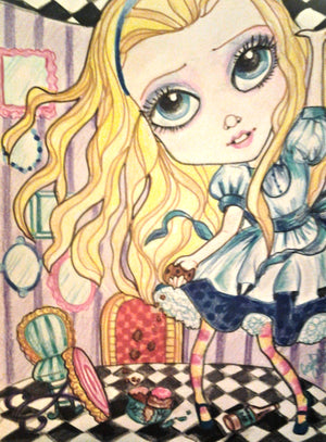 Alice Gets Big Art Print 