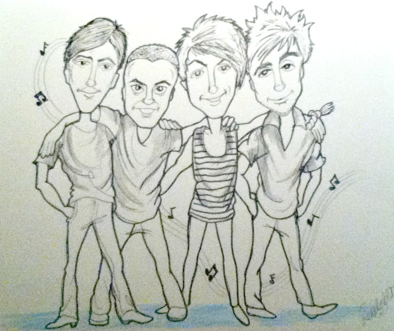 Family or Friends on Beach Art 