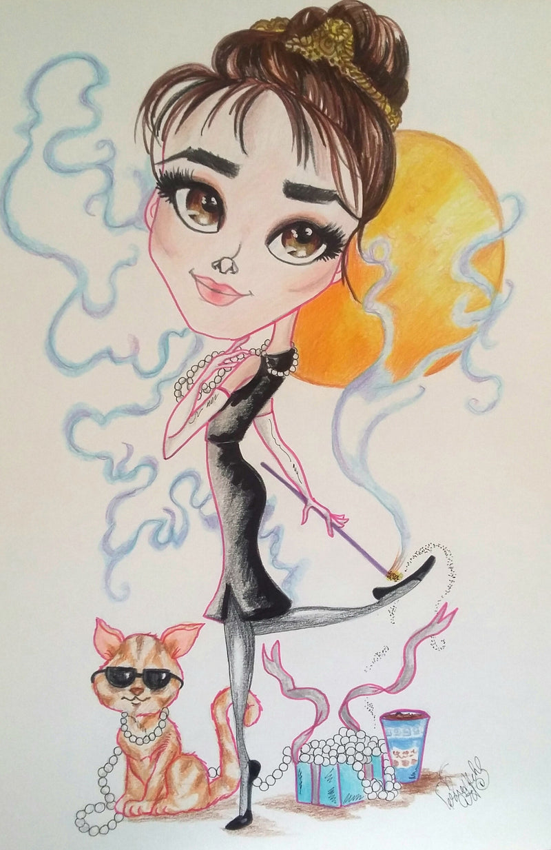 Pop Culture Audrey Portrait Art Print