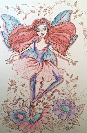 Ballet Fairy Faerie Art Print 