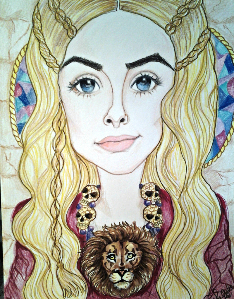 Cersei The Queen Game Of Thrones Pop Culture Portrait Art Print