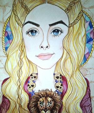 Cersei The Queen Game Of Thrones Pop Culture Portrait Art Print