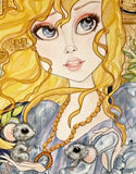 Cinderella Finds Her Slipper Fairytale Fantasy Art Print