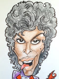 Prince Full Color Rock and Roll Caricature